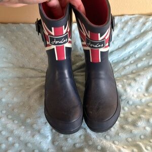 Joules toddler size 10 Union Jack rain boots